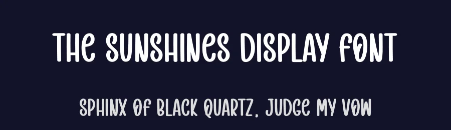 The Sunshines Display Font by creativeletter — Display Font — thumbnail 2