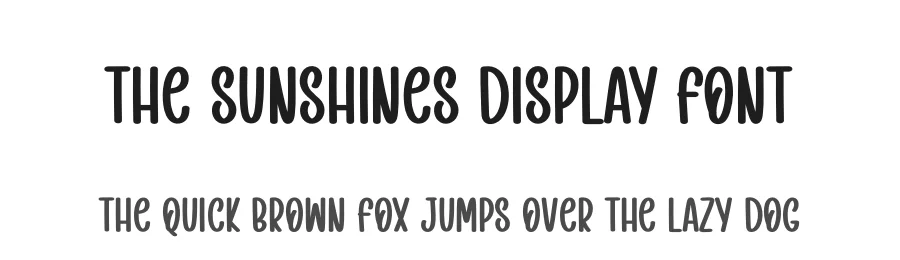 The Sunshines Display Font by creativeletter — Display Font