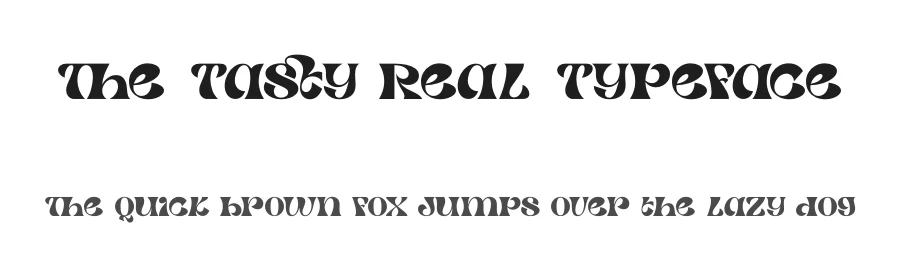 The Tasty Real Typeface by timelesstype.co — Display Font