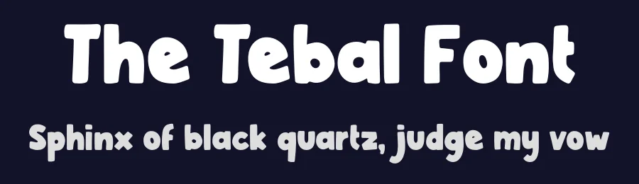 The Tebal Font by Forberas Foundry — Decorative Font — thumbnail 2