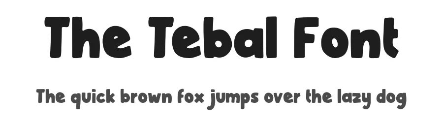 The Tebal Font by Forberas Foundry β Decorative Font