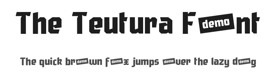 The Teutura Font by Maciej Świerczek — Sans Serif Font