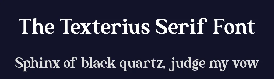The Texterius Serif Font by fontkong — Serif Font — thumbnail 2