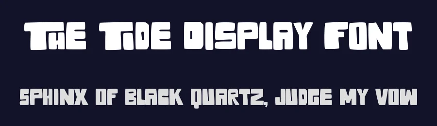 The Tide Display Font by Tokokoo Studio — Display Font — thumbnail 2