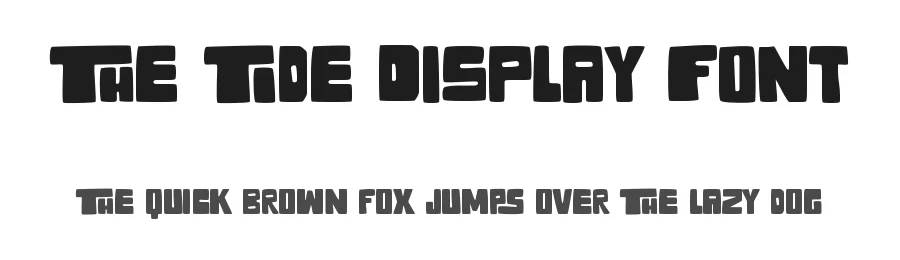 The Tide Display Font by Tokokoo Studio — Display Font