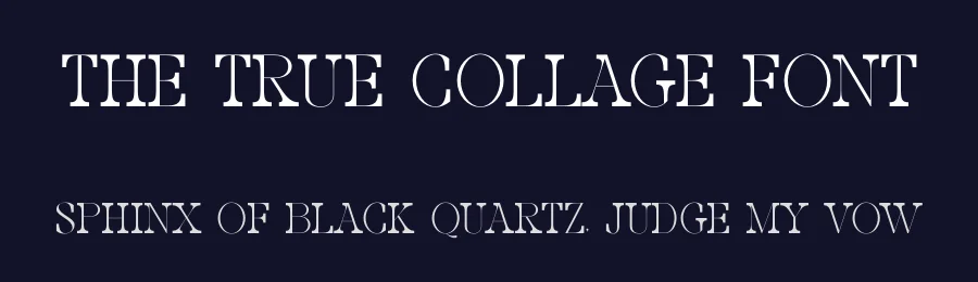 The True Collage Font by SURATMI — Decorative Font — thumbnail 2