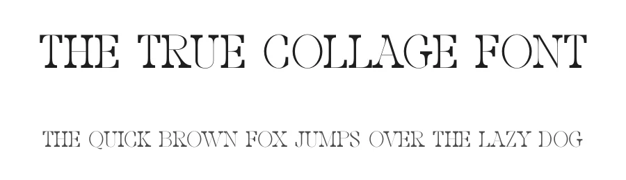 The True Collage Font by SURATMI — Decorative Font