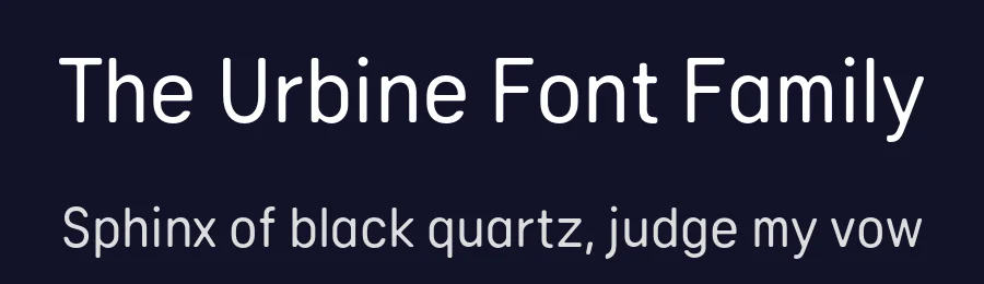 The Urbine Font Family by Ckhans Fonts — Sans Serif Font — thumbnail 2