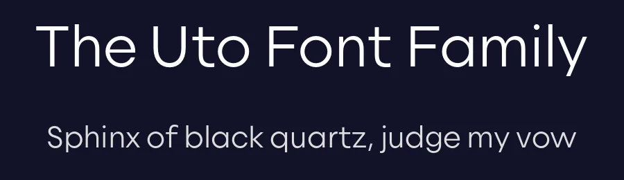 The Uto Font Family by Fenotype — Sans Serif Font — thumbnail 2
