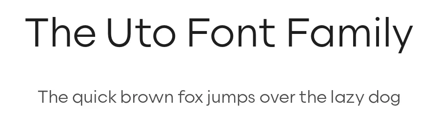 The Uto Font Family by Fenotype — Sans Serif Font
