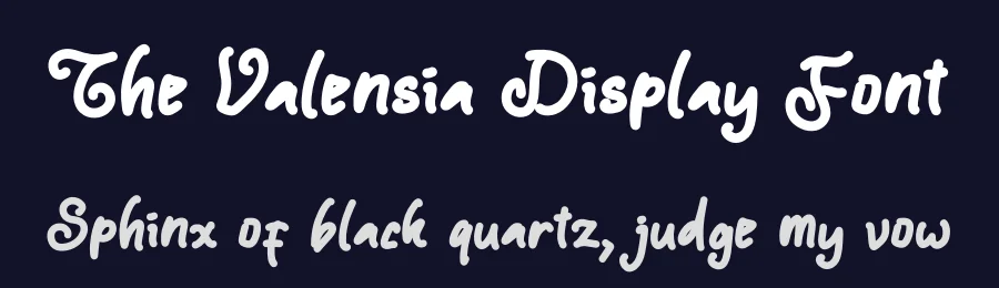 The Valensia Display Font by Yoga Letter — Display Font — thumbnail 2