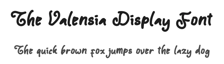 The Valensia Display Font by Yoga Letter — Display Font