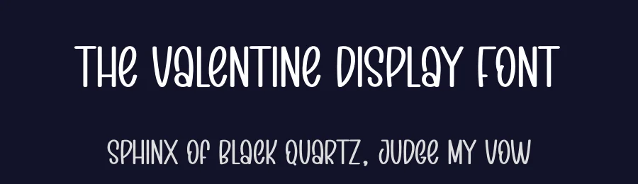 The Valentine Display Font by creativeletter — Display Font — thumbnail 2