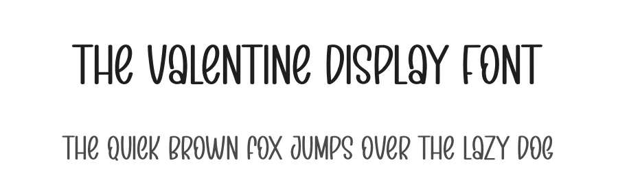 The Valentine Display Font by creativeletter — Display Font
