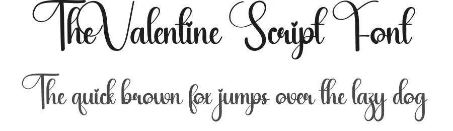 The Valentine Script Font by andikastudio — Script Handwritten Font