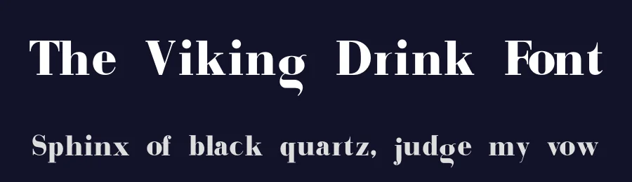 The Viking Drink Font by Fo Da — Sans Serif Font — thumbnail 2