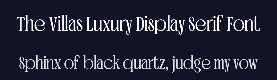 The Villas Luxury Display Serif Font by Nollevs — Display Font — thumbnail 2