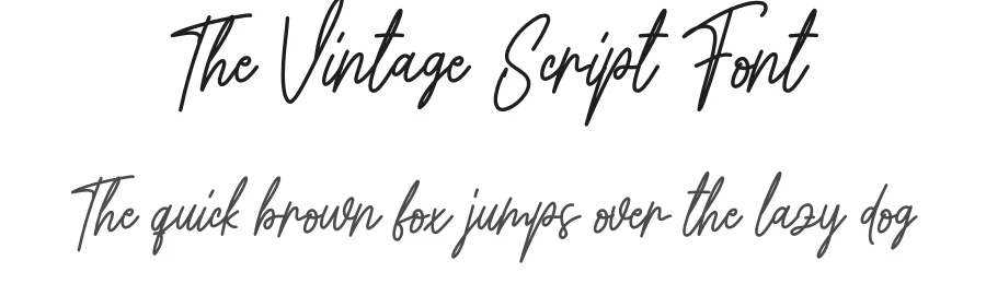 The Vintage Script Font by creativeletter — Script Handwritten Font