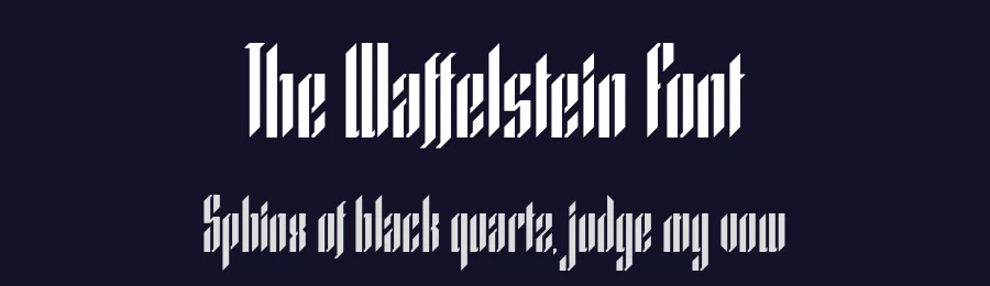 The Waffelstein Font by Fontease — Display Font — thumbnail 2
