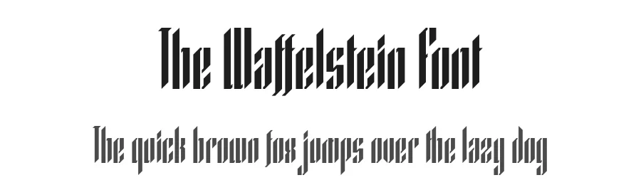 The Waffelstein Font by Fontease — Display Font