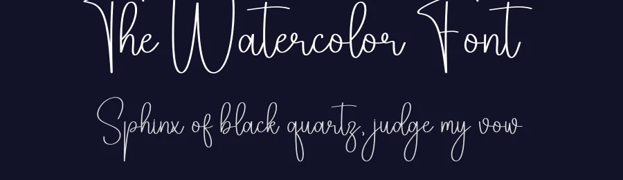 The Watercolor Font by creativeletter — Script Handwritten Font — thumbnail 2