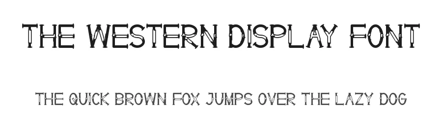 The Western Display Font by noahtype — Serif Font
