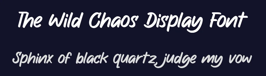 The Wild Chaos Display Font by Allouse.Studio — Display Font — thumbnail 2