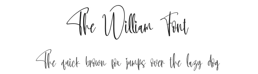 The William Font by creativeletter — Script Handwritten Font