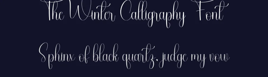 The Winter Calligraphy Font by freshtypeink — Script Handwritten Font — thumbnail 2