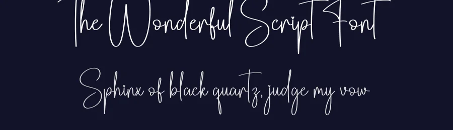 The Wonderful Script Font by creativeletter — Script Handwritten Font — thumbnail 2