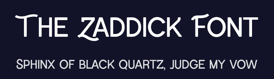 The Zaddick Font by UICreative — Sans Serif Font — thumbnail 2