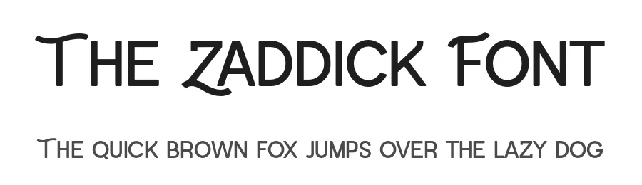The Zaddick Font by UICreative — Sans Serif Font