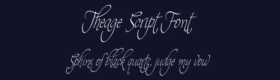 Theage Script Font by Typeface — Script Handwritten Font — thumbnail 2