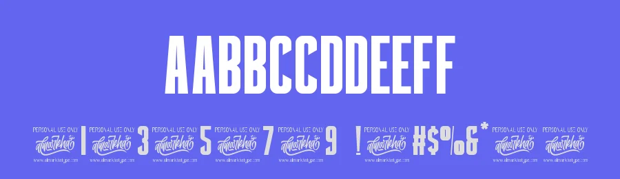 Thealiens – Ligature Condensed Sans Font by Almarkha Type — Decorative Font — thumbnail 3