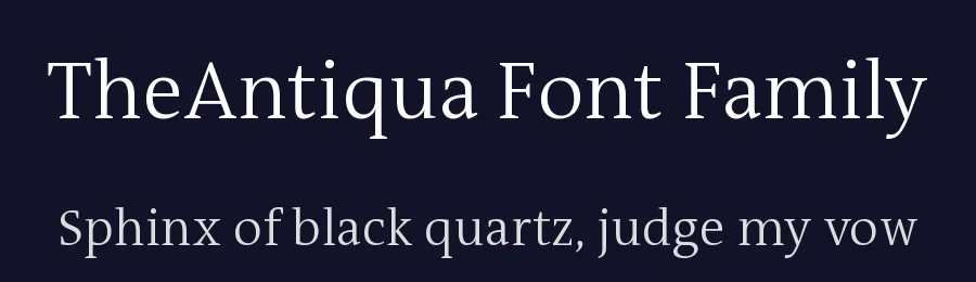 TheAntiqua Font Family by LucasFonts — Serif Font — thumbnail 2