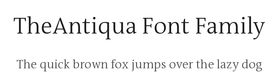 TheAntiqua Font Family by LucasFonts — Serif Font