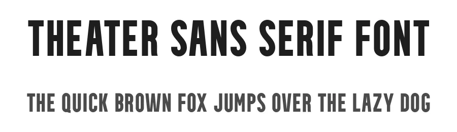 Theater Sans Serif Font by Adrian4242 — Sans Serif Font
