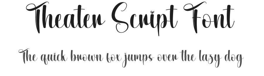 Theater Script Font by andikastudio — Script Handwritten Font