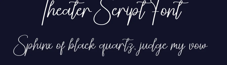 Theater Script Font by creativeletter — Script Handwritten Font — thumbnail 2