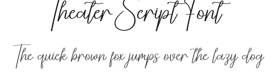 Theater Script Font by creativeletter — Script Handwritten Font