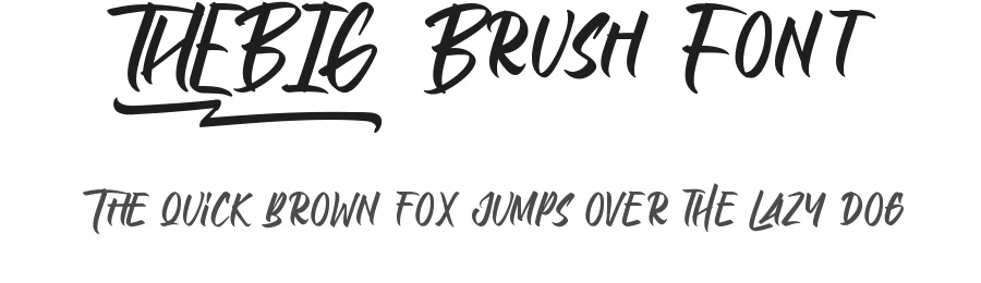 Thebig Brush Font by nihstudio — Script Handwritten Font