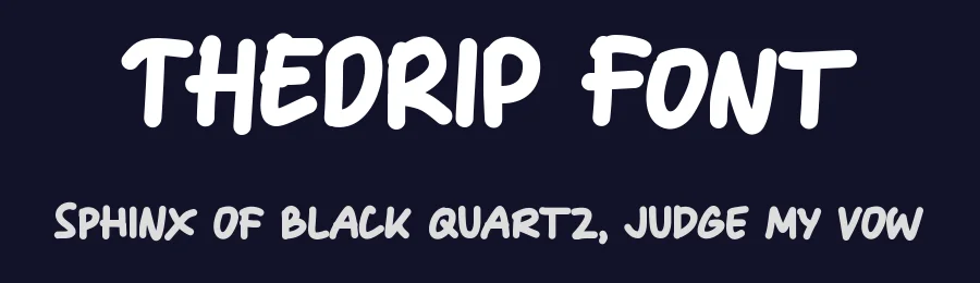 THEDRIP Font by Tokokoo — Decorative Font — thumbnail 2