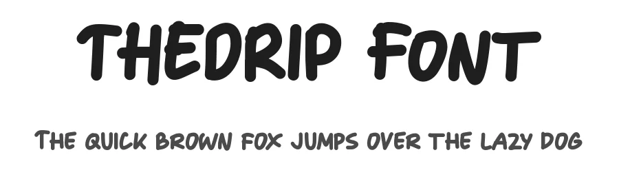 THEDRIP Font by Tokokoo — Decorative Font