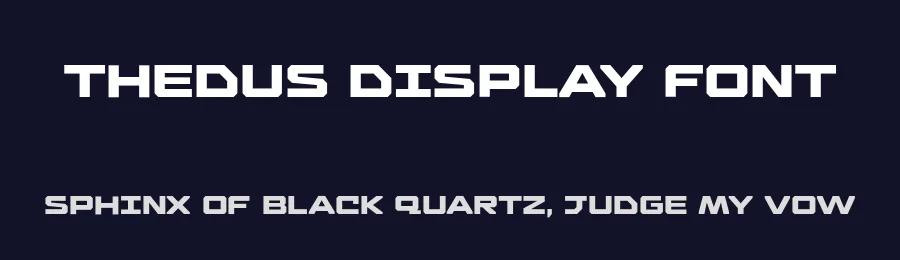 Thedus Display Font by Colin Philippe-Jan — Display Font — thumbnail 2