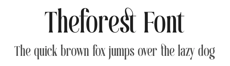 Theforest Font by timelesstype.co — Serif Font