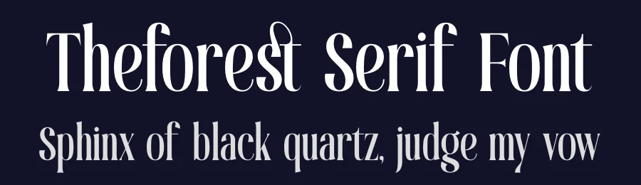 Theforest Serif Font by timelesstype.co — Serif Font — thumbnail 2