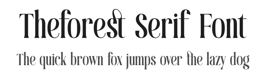 Theforest Serif Font by timelesstype.co — Serif Font