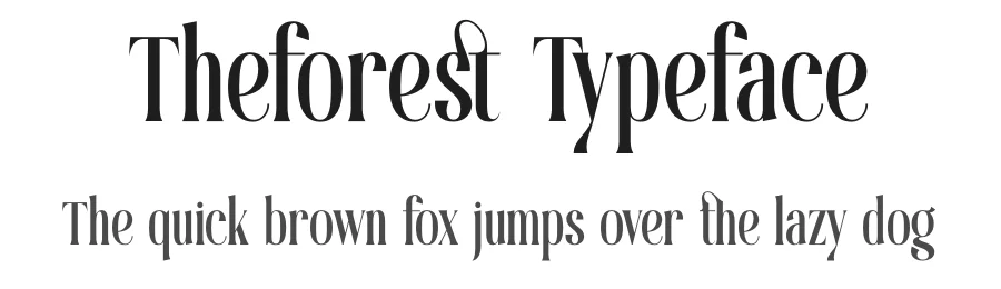 Theforest Typeface by timelesstype.co — Display Font