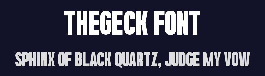 Thegeck Font by Funtype — Decorative Font — thumbnail 2