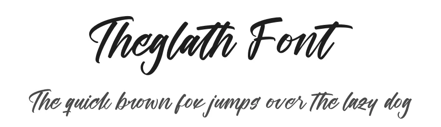 Theglath Font by stylishtype.co — Script Handwritten Font
